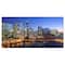 Designart - Chicago River with Bridges at Sunset - Cityscape Canvas Print